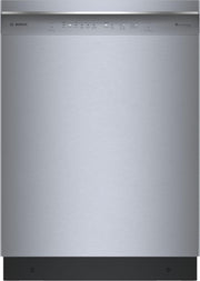 Bosch - 300 Series 24" Front Control Smart Built-In Stainless Steel Tub Dishwasher with 3rd Rack and AquaStop Plus, 46 dBA - Stainless Steel
