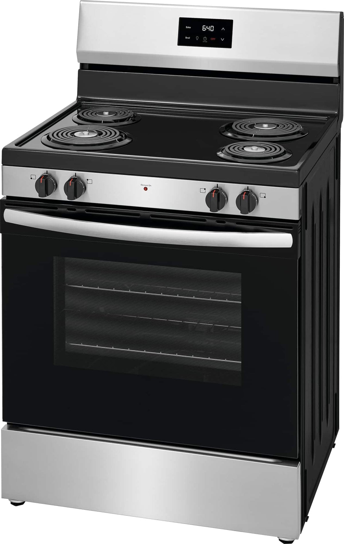 Frigidaire - 30 in. Wide 4 elements 5.3 Cu. Ft. 30" Electric Range - Stainless Steel