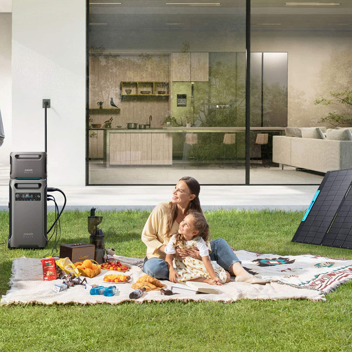 Anker - SOLIX PS400 Portable Solar Panel 400W - Black