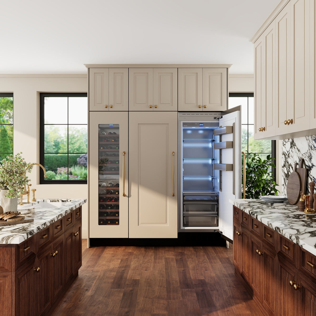 Viking - 30 in. Wide 30"W VEIL Integrated Counter-Depth All Refrigerator-Custom Panel _LH - Custom Panel Ready