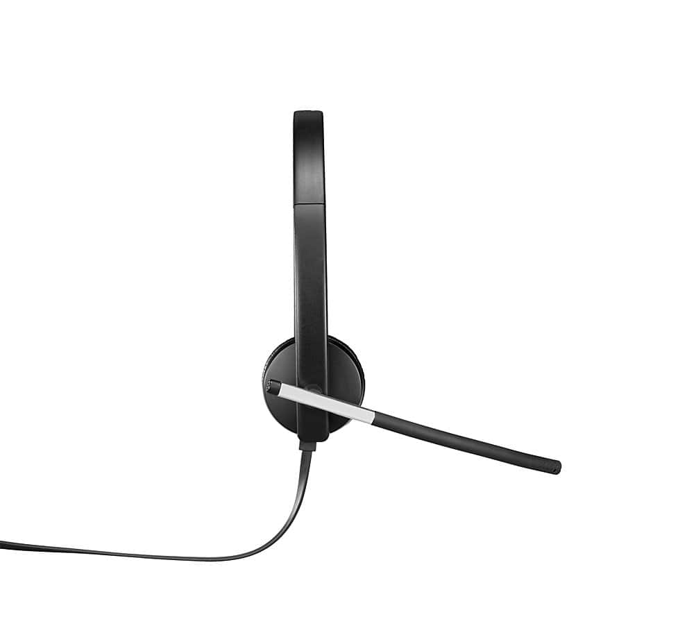 Logitech - H650e Mono Wired On-ear Headset - Black