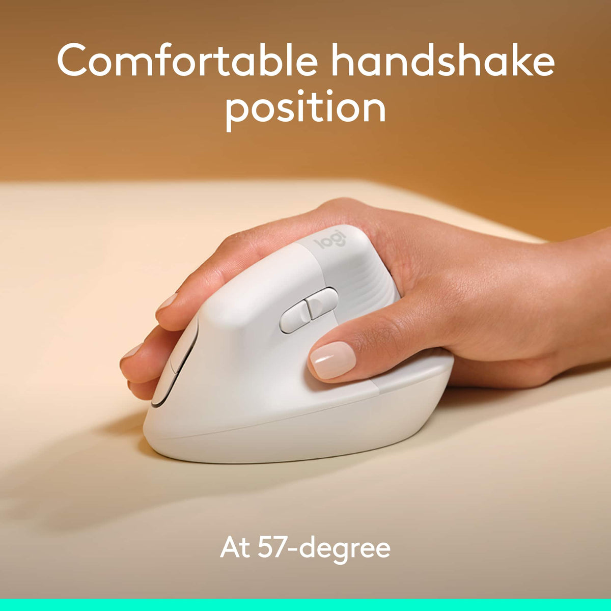 Logitech - Wave Keys for Mac and Lift Vertical for Mac Wireless Ergonomic Keyboard and Mouse Bundle for macOS/iPadOS - Off-White