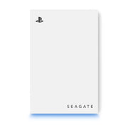 Seagate - Game Drive for PlayStation Consoles 5TB External USB 3.2 Gen 1 Portable Hard Drive with Blue LED Lighting - White