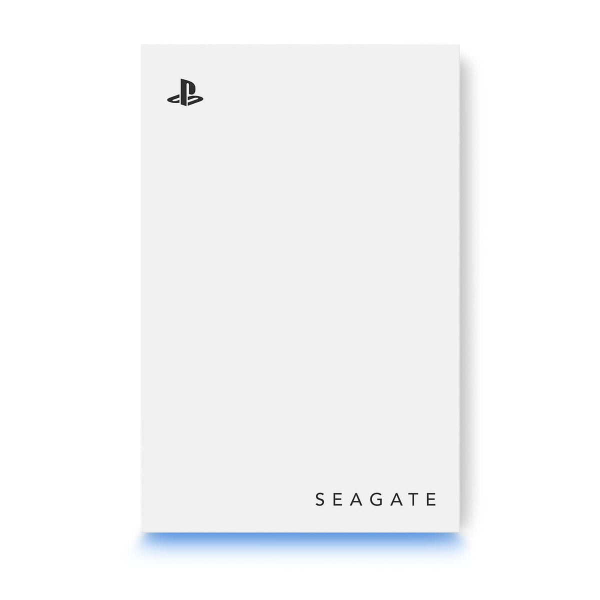 Seagate - Game Drive for PlayStation Consoles 5TB External USB 3.2 Gen 1 Portable Hard Drive with Blue LED Lighting - White