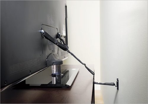 Sanus - Antitip Strap for Most Flat-Panel TVs Up to 70" - Black