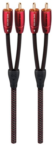 AudioQuest - Golden Gate RCA > RCA 65.6' Analog Audio Interconnect Cable - Red on Black