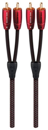 AudioQuest - Golden Gate RCA > RCA 9.8' Analog Audio Interconnect Cable - Red on Black