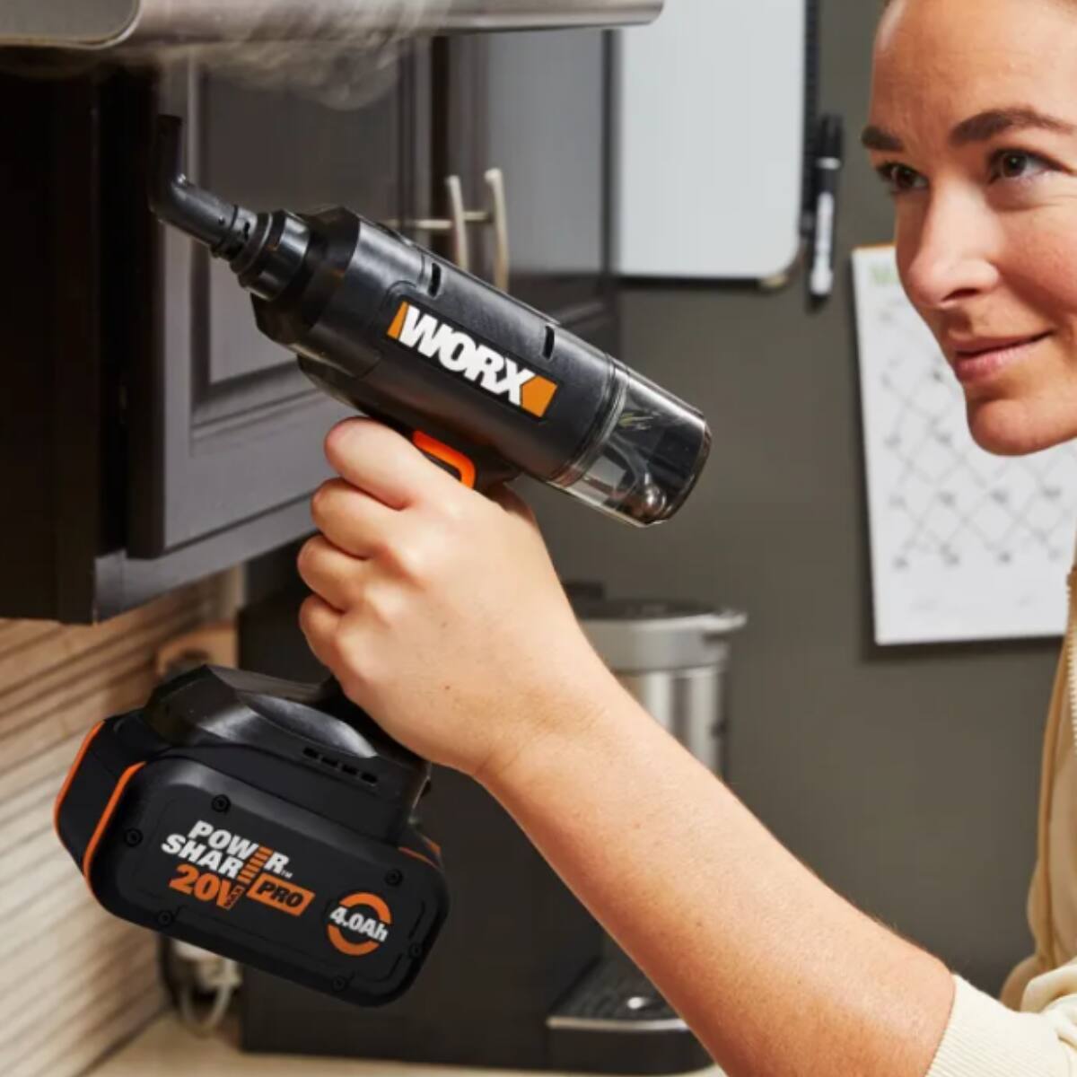WORX - WX770L 20V SteamStorm Cordless Handheld Steam Cleaner - Black