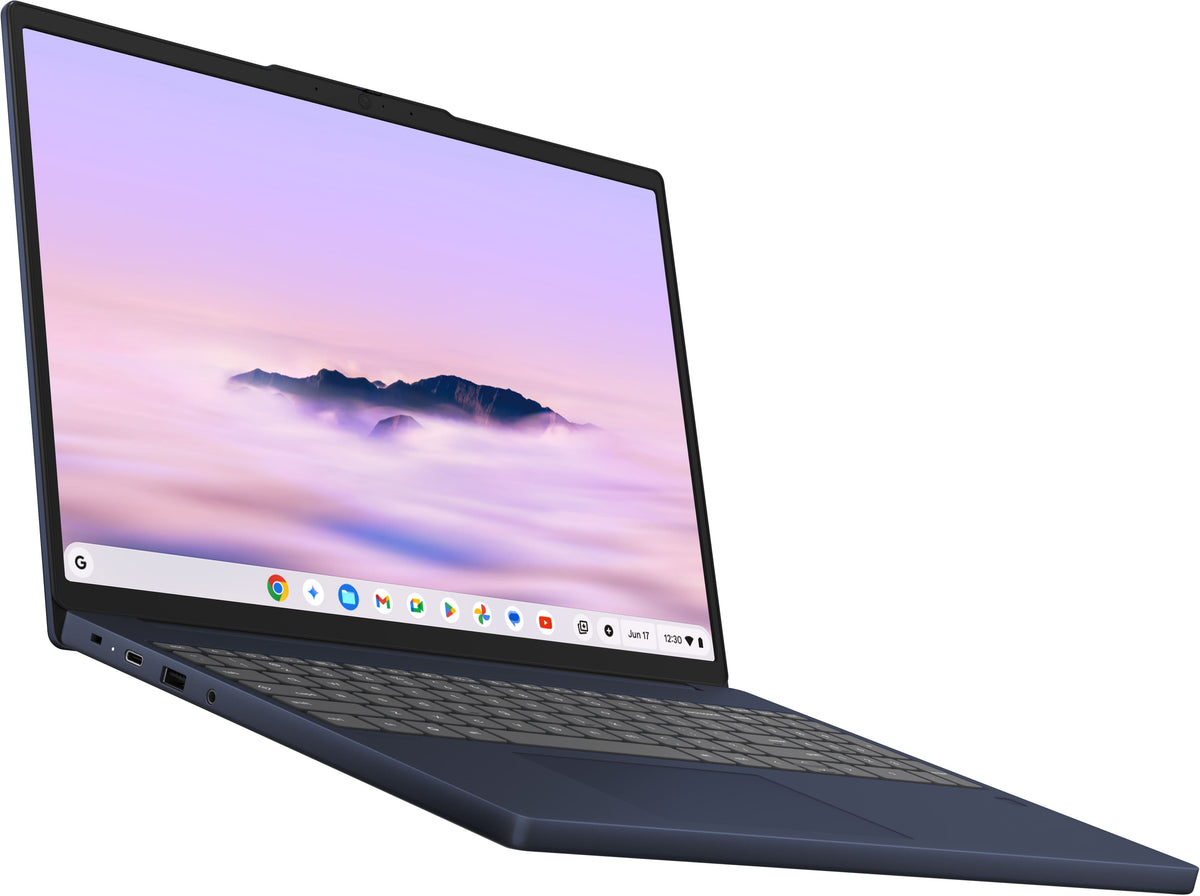 Lenovo - Chromebook Plus 15.3" 2K Touchscreen Laptop - Intel Core 3 Processor N355 2025 - 8GB Memory - 128GB UFS - Cosmic Blue