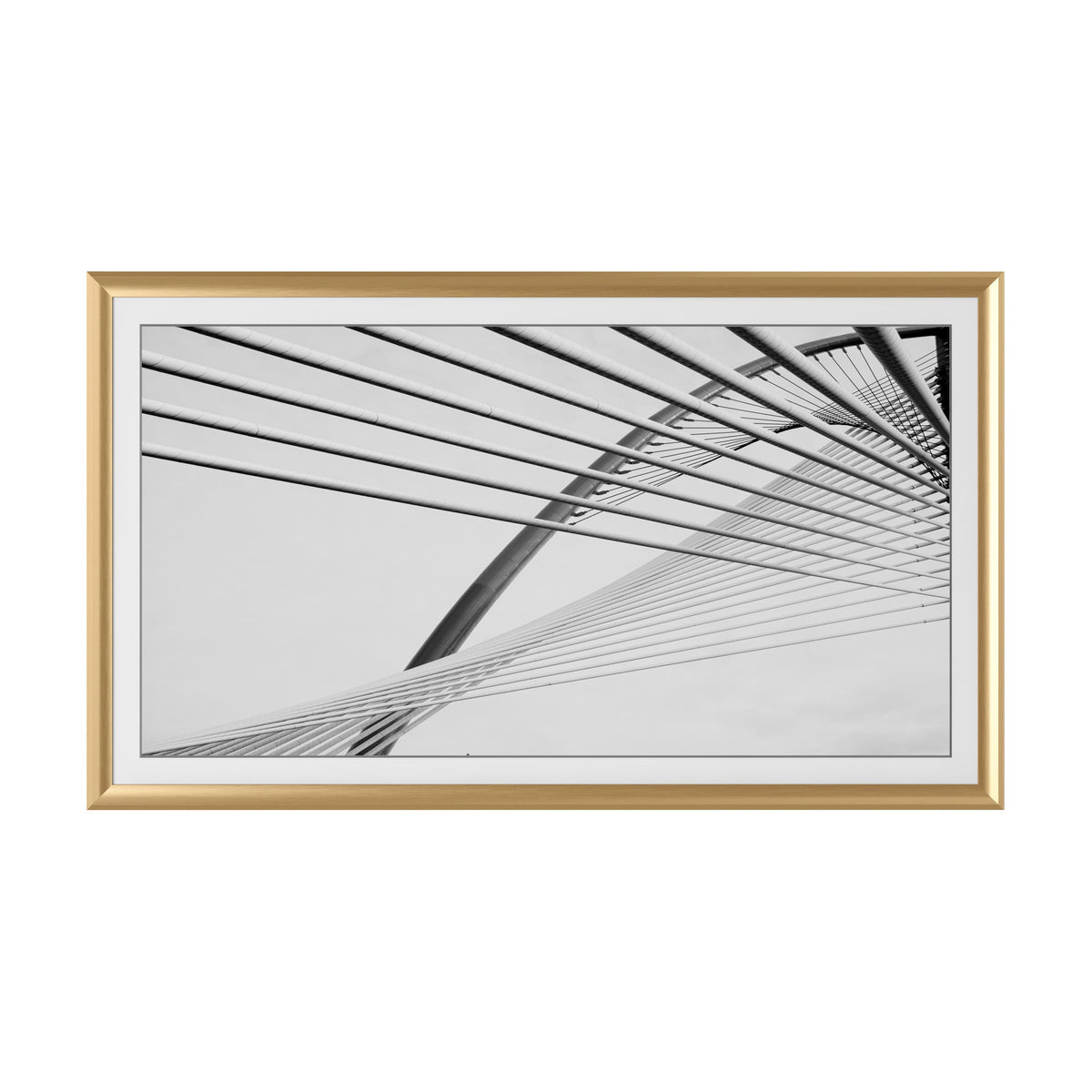 Deco TV Frames - Alloy Prismatic Bezel for Samsung The Frame TV - 50" - Pale Gold