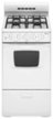 Amana - 20 in. Wide 4 burners 2.6 cu. ft.  Freestanding Gas Range - White