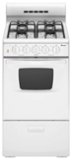 Amana - 20 in. Wide 4 burners 2.6 cu. ft.  Freestanding Gas Range - White