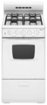Amana - 20 in. Wide 4 burners 2.6 cu. ft.  Freestanding Gas Range - White