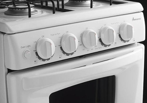 Amana - 20 in. Wide 4 burners 2.6 cu. ft.  Freestanding Gas Range - White