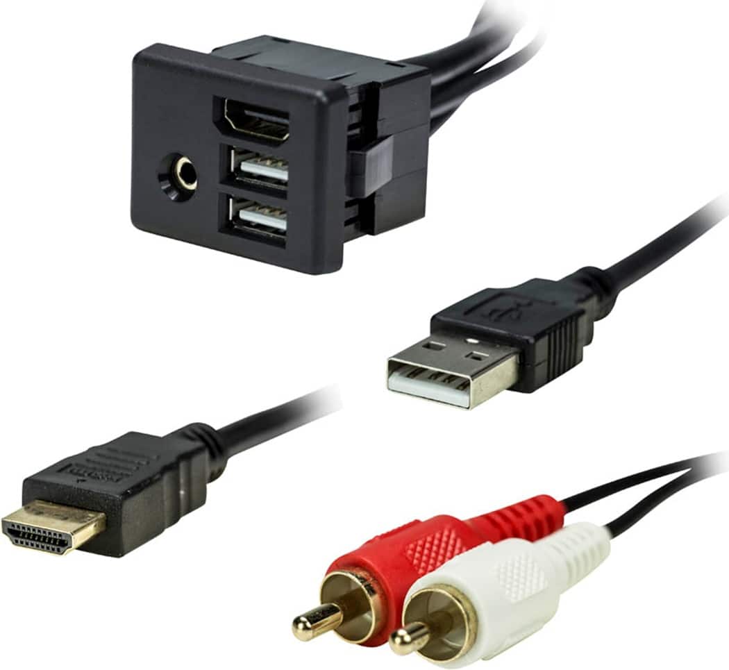 Metra - AXXESS 6' USB/AUX/HDMI Panel for 2012-2021 GM/Buick Cable - Multi