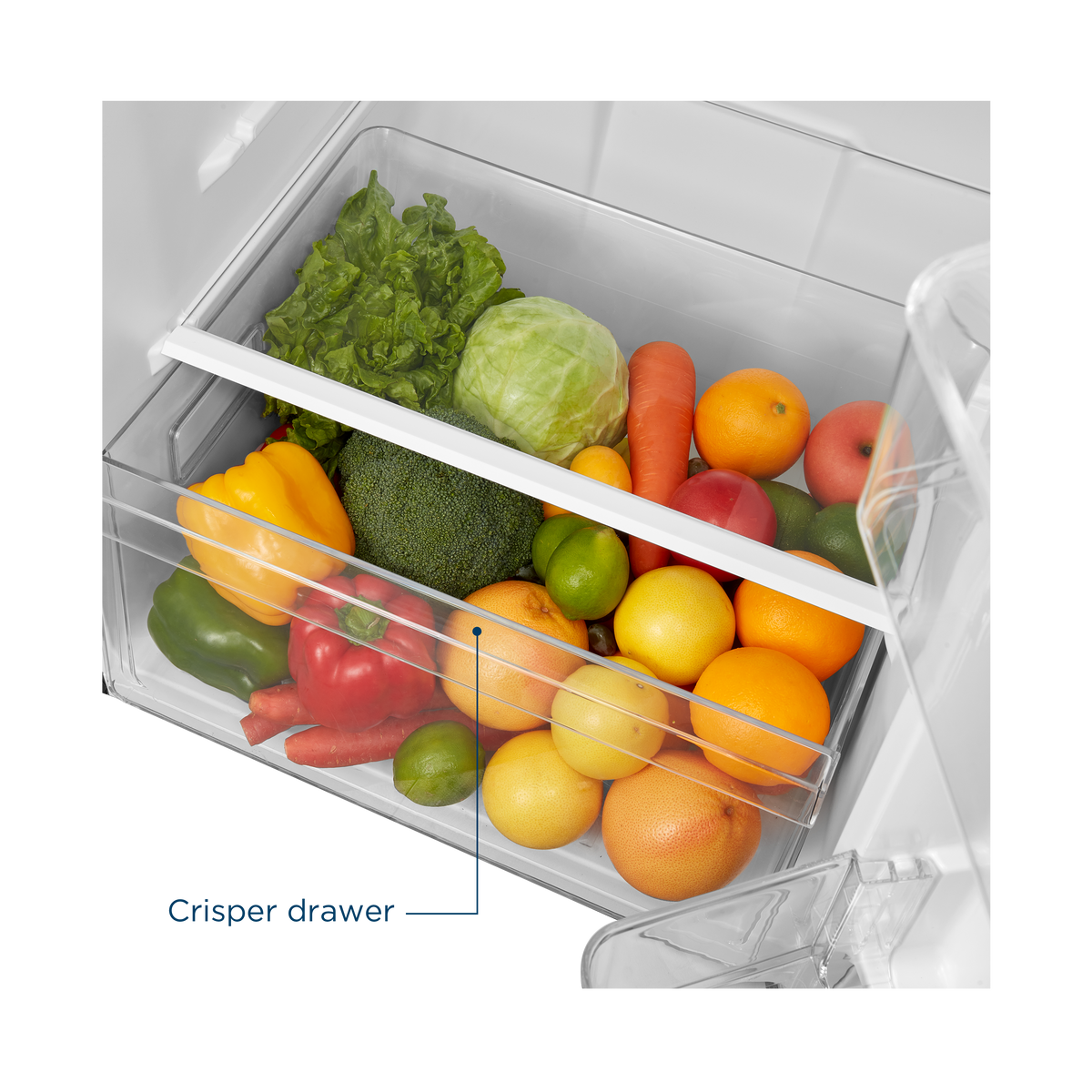 Insignia™ - 22 in. Wide 10.1 Cu. Ft. Top-Freezer Refrigerator with Reversible Door and ENERGY STAR Certification - White
