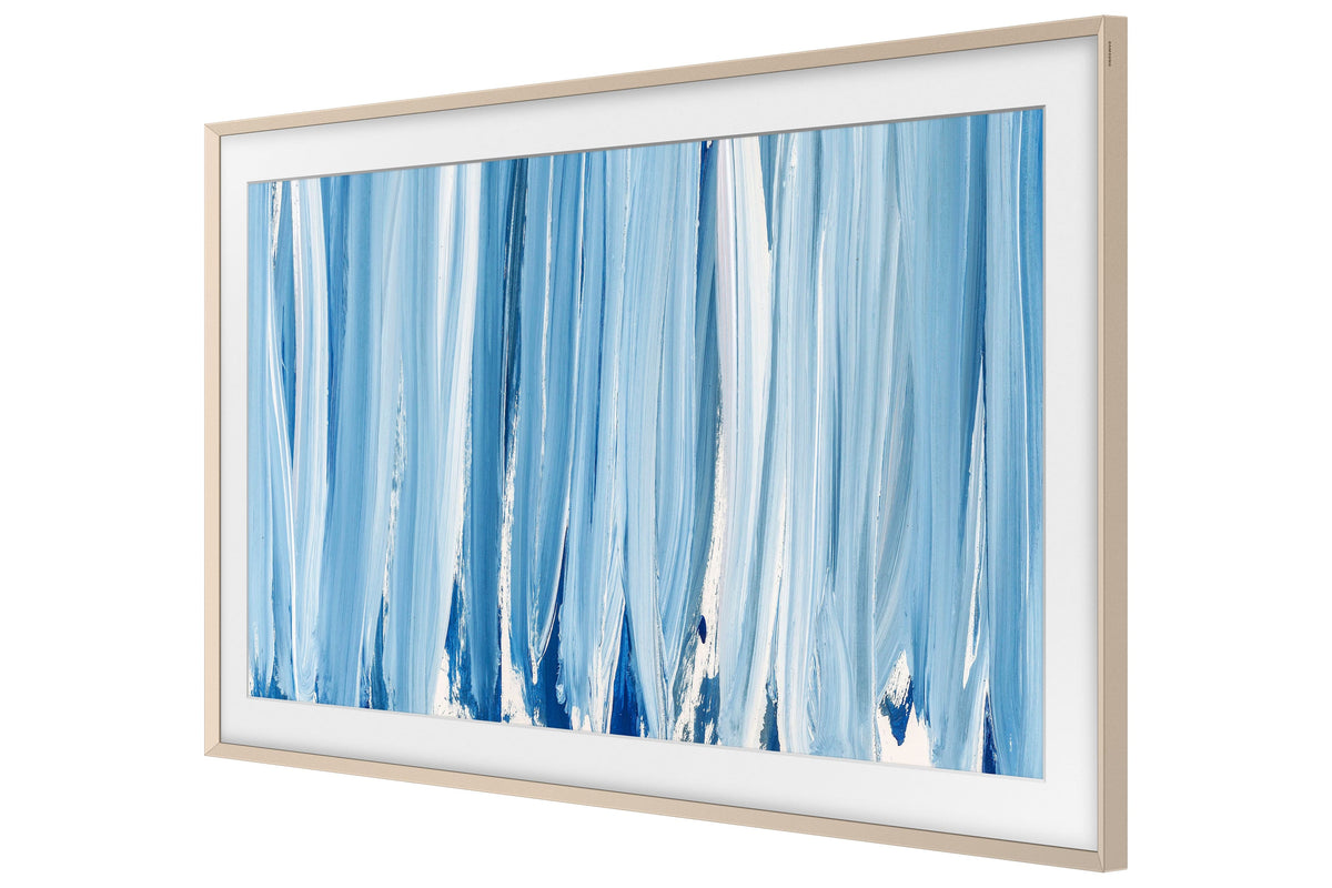 Samsung - 55" The Frame Customizable Bezel - Metal - Sand Gold