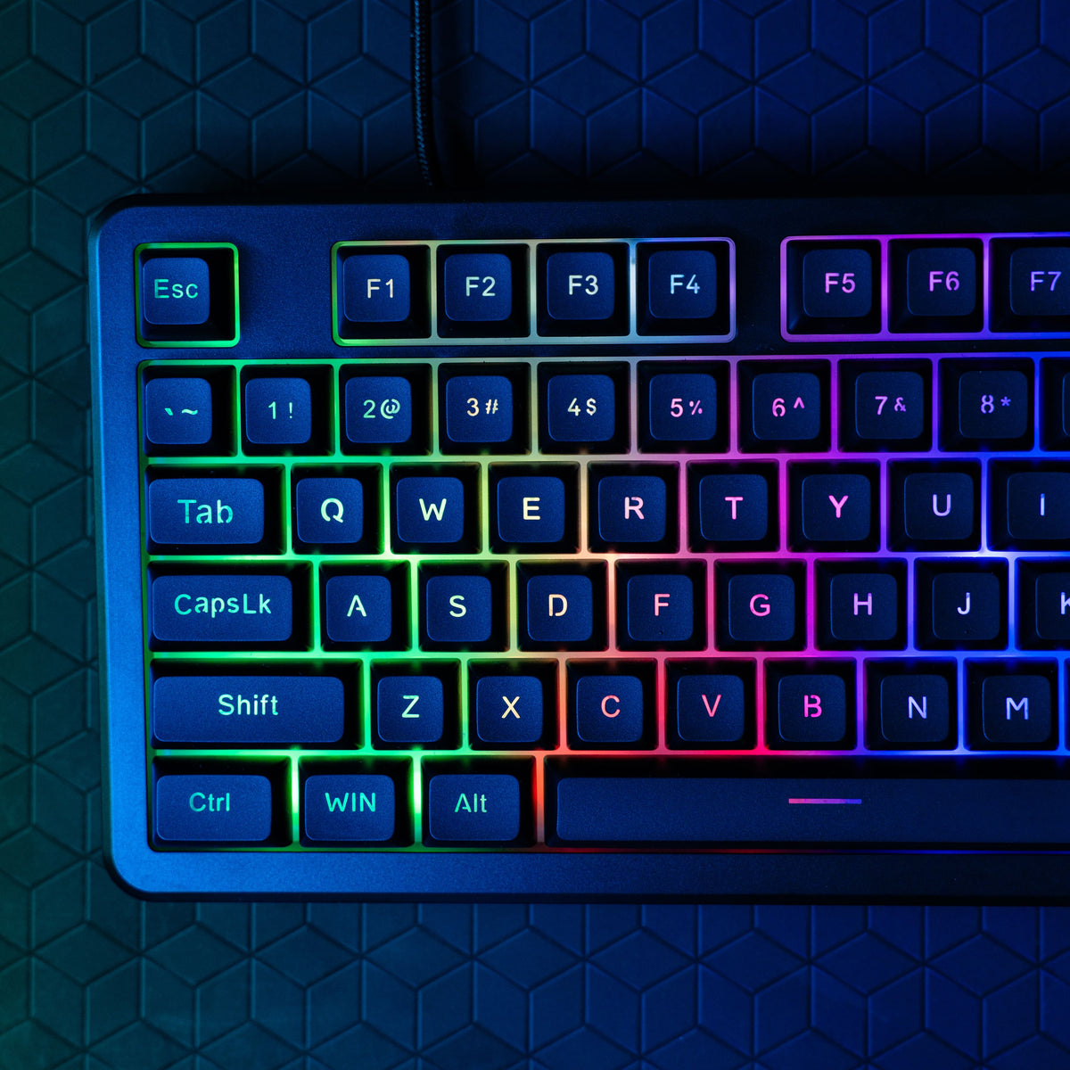 JLab - Nightfall Full-Size Wired Gaming Keyboard - Black