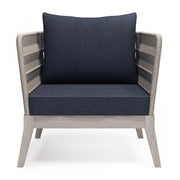 Santiago - Outdoor Conversation Chair - Dark Gray