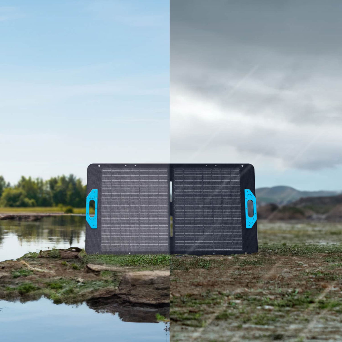 Anker - SOLIX PS100 Portable Solar Panel 100W - Black