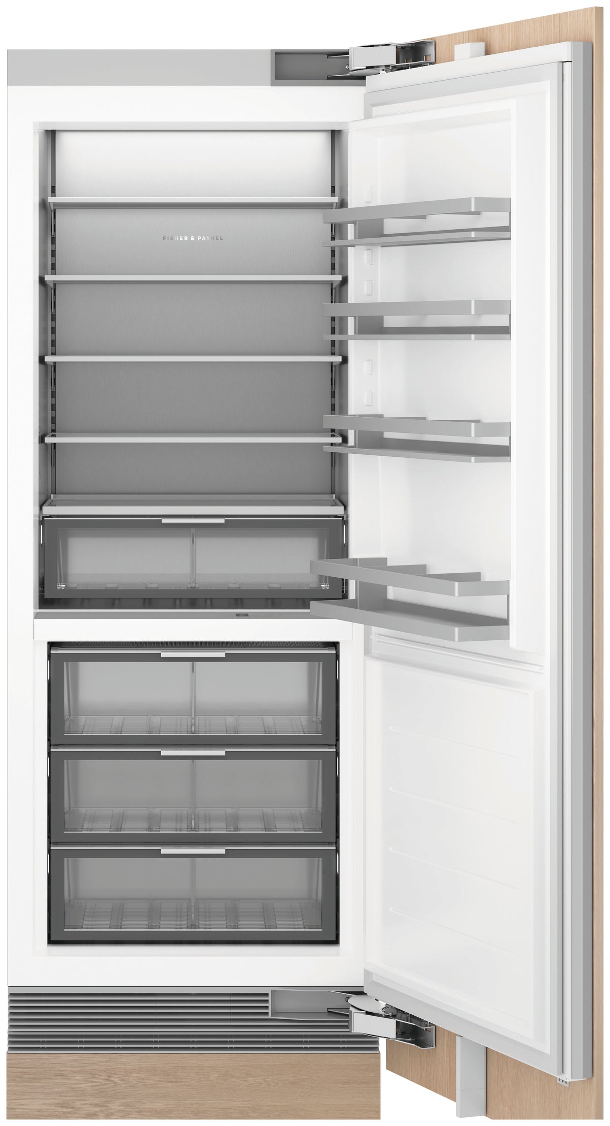 Fisher & Paykel - 30 in. Wide 16.3 Cu ft 30 in Column Refrigerator Panel Ready Right Hinge - Custom Panel Ready