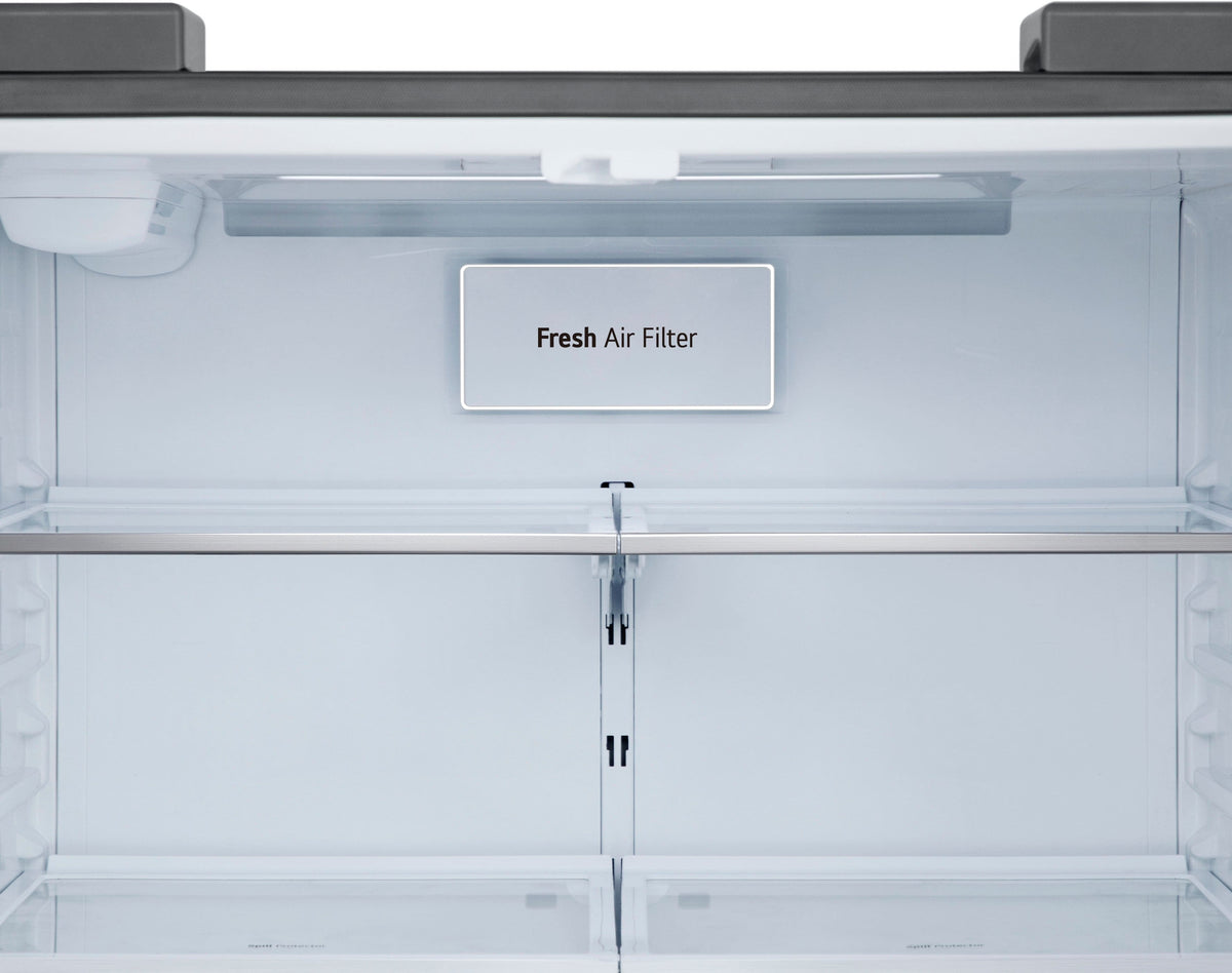 LG - 33-in Wide 24.5 Cu. Ft. French Door Standard-Depth MAX Smart Refrigerator with Dual Ice Maker with Craft Ice - Stainless Steel
