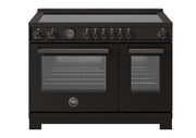Bertazzoni - 48" Professional Series range - Electric self clean oven - 6 induction zones - Carbonio