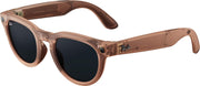 Ray-Ban Meta - Headliner (Gen 2) glasses with Meta AI, Audio, Photo, Video Compatibility - Transitions Grey Lenses - Matte Transparent Peach