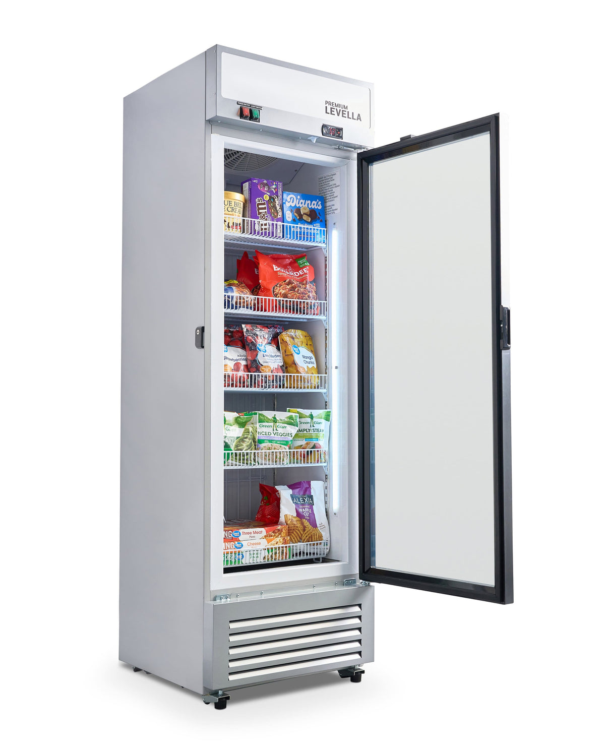 Premium Levella - 11.6 cu. ft. Single Door Display - Stainless Steel