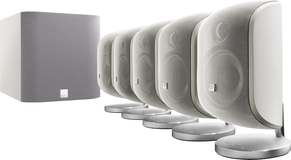 Bowers & Wilkins - 4" 100W Satellite Speaker (Each) - Matte White