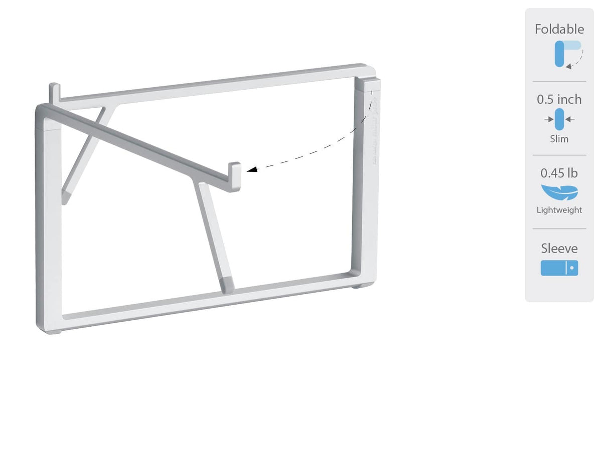 Rain Design - mBar Pro + Plus Foldable Laptop Stand - Silver