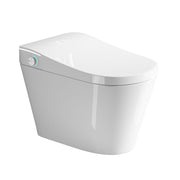 Inodoro inteligente con bidé con asiento de apertura/cierre automático, lavado con agua tibia, asiento con calefacción y control remoto inalámbrico