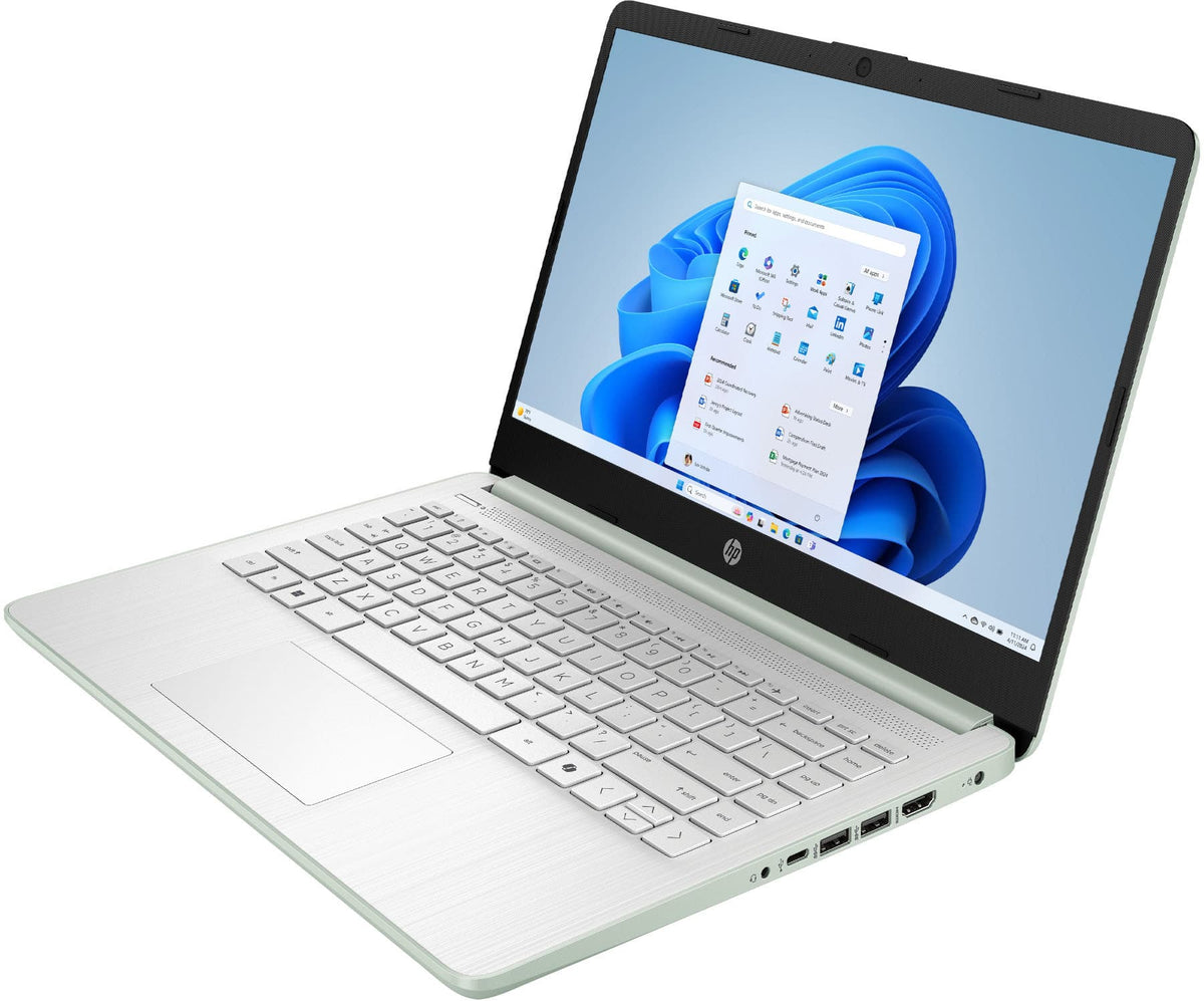 HP - 14" Laptop - Intel N150 Processor - 4GB Memory - 128GB UFS - Willow Green