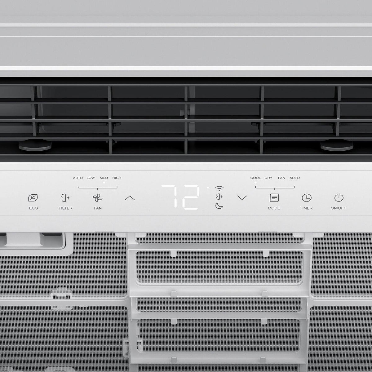 TCL - 550 Sq. Ft. 12,000 BTU Smart Window Air Conditioner, Digital, Remote Included with Remote - White