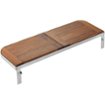 DCS - Back Bar for 30" CAD Grilll Carts - Brazilian Cherry Wood/Brushed Stainless Steel