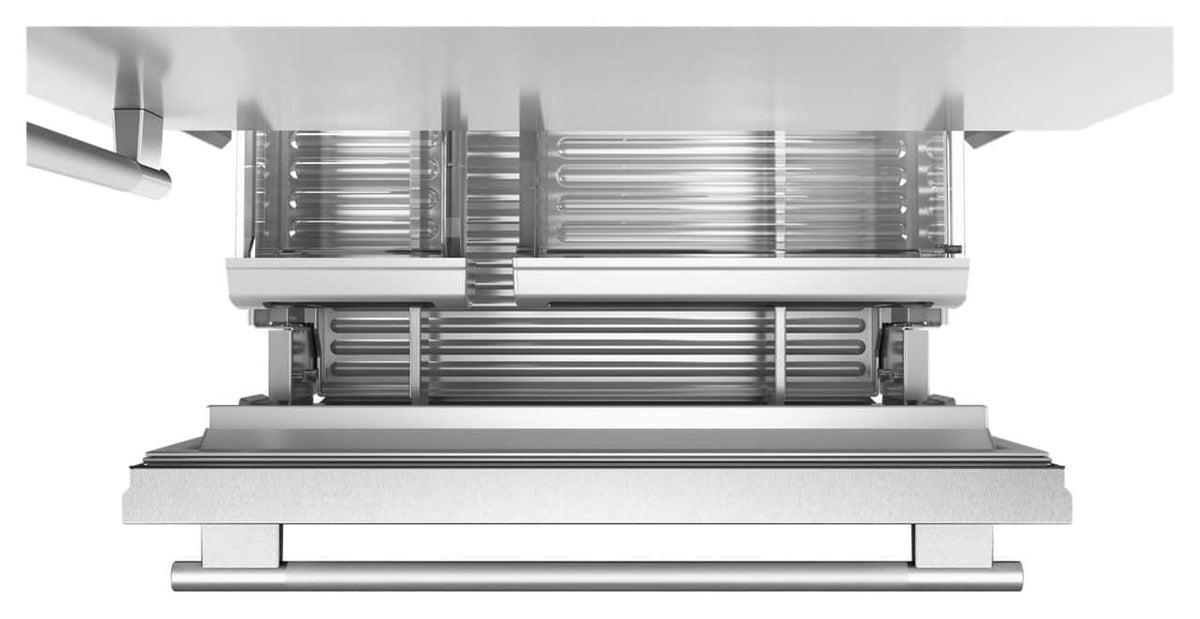 KitchenAid - 36 in. Wide 20.8 cu. ft. Built-In Bottom Mount Refrigerator with Platinum Interior - Stainless Steel