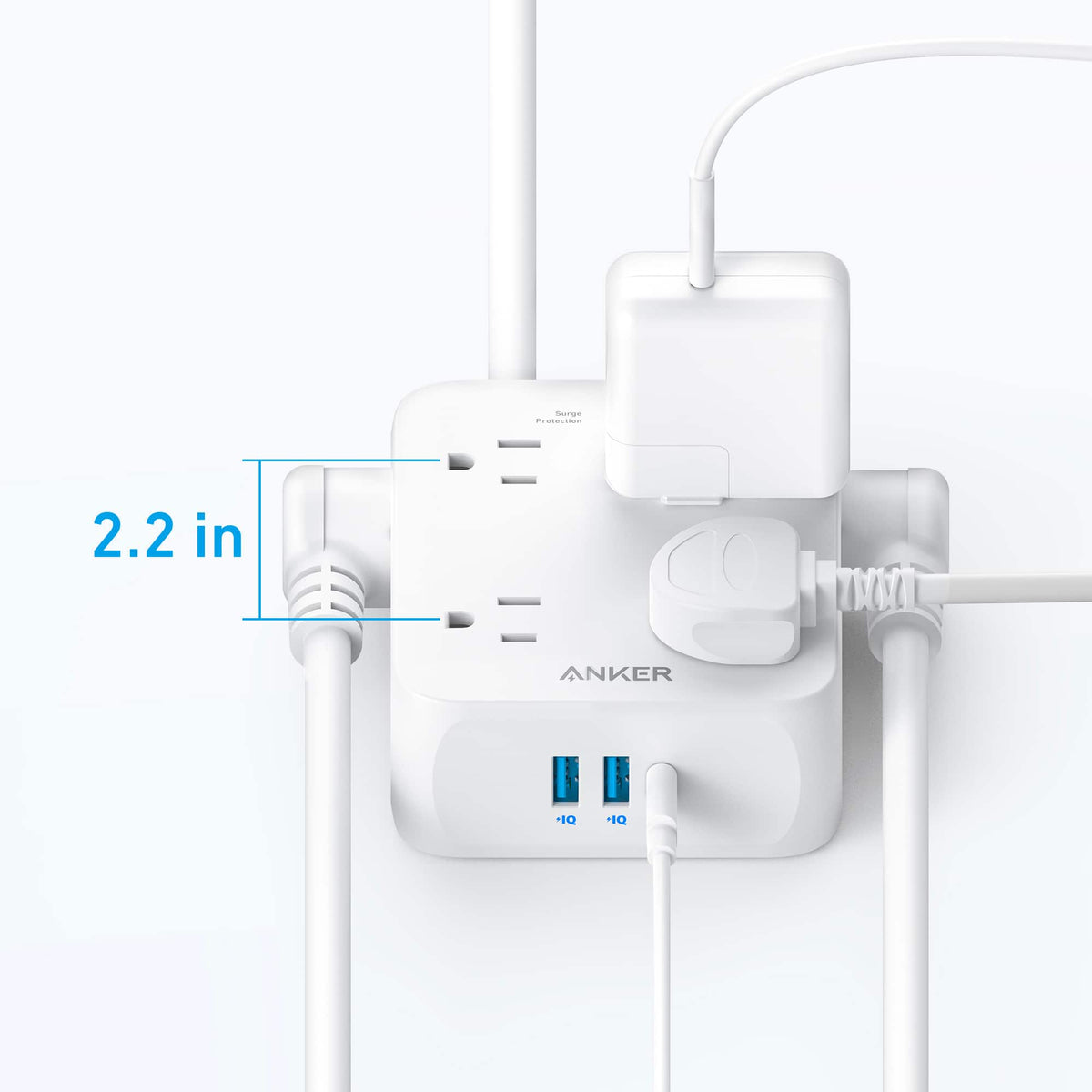 Anker - 341 USB Power Strip - White