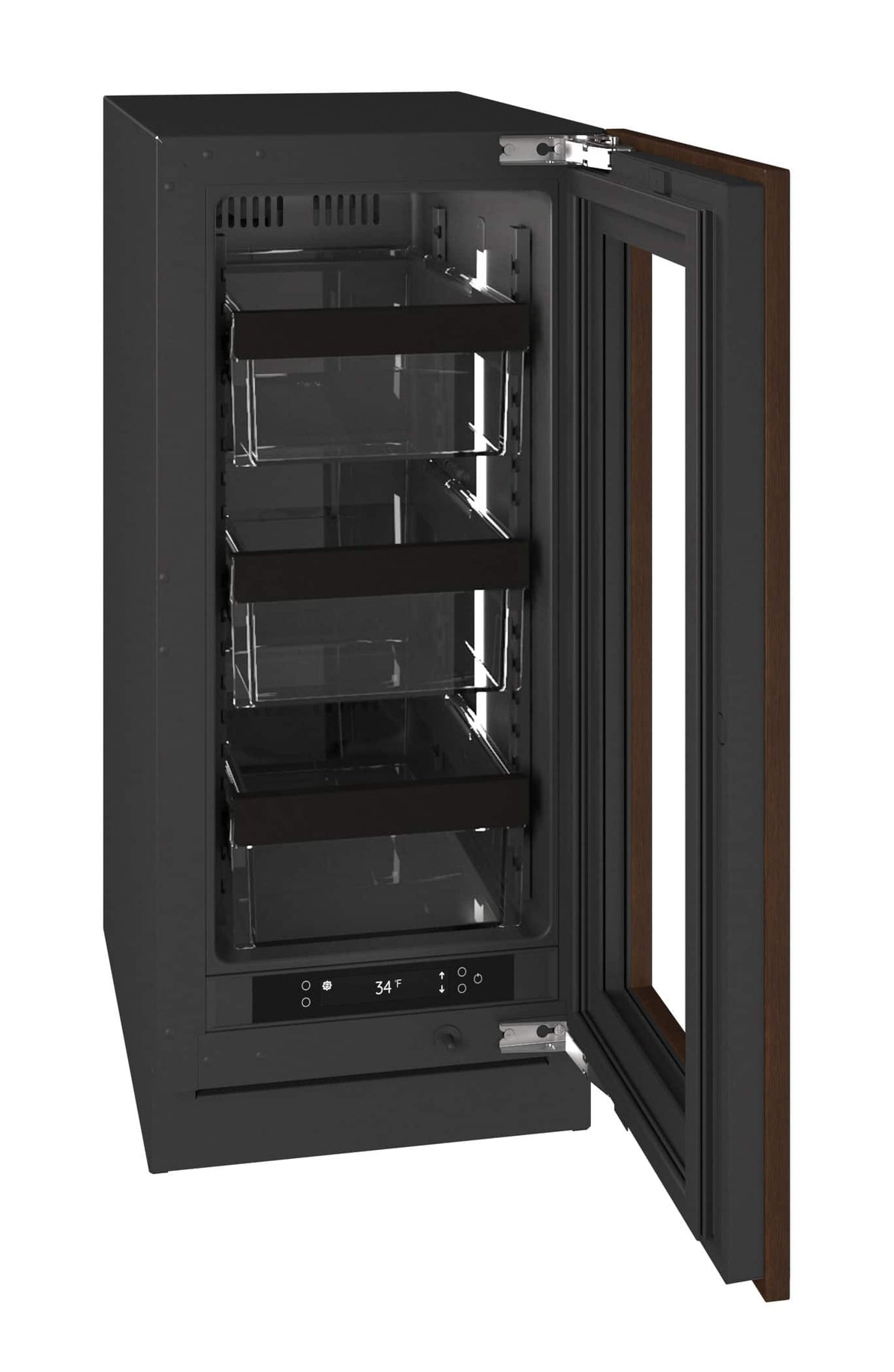 U-Line - 15"W. 2.8 Cu.Ft. Built-In Compact Refrigerator - Panel Ready Frame/Glass - Integrated Frame