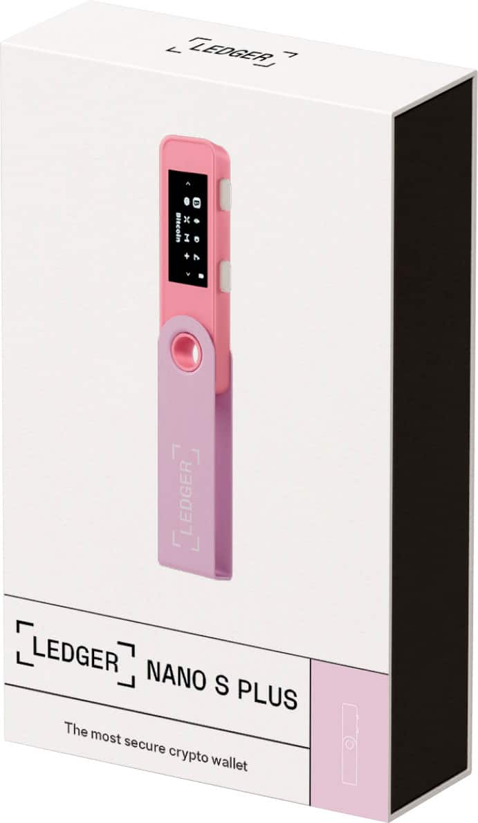 Ledger - Nano S Plus Crypto Hardware Wallet - Pastel Pink