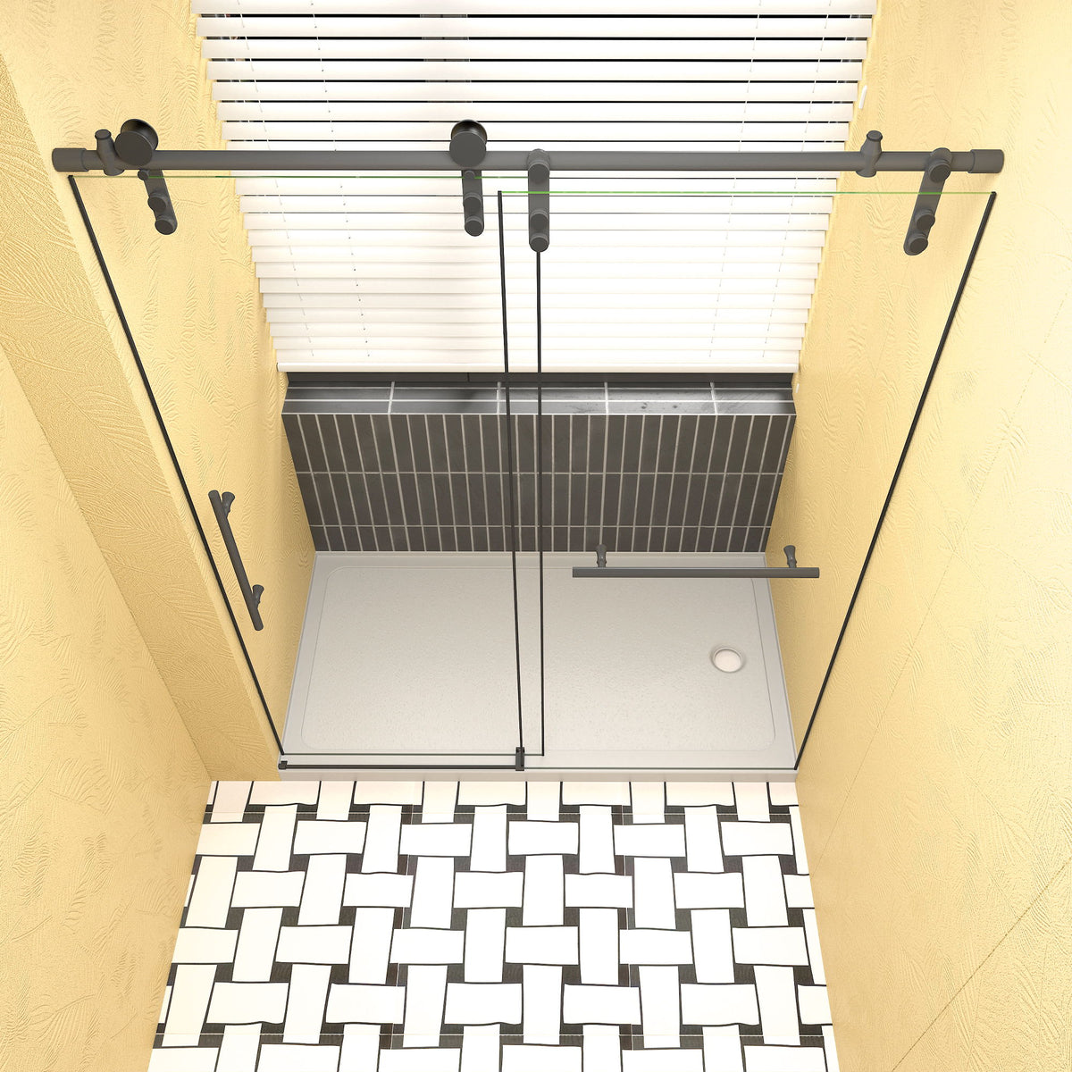 Shower Base Drain With Single Threshold Design