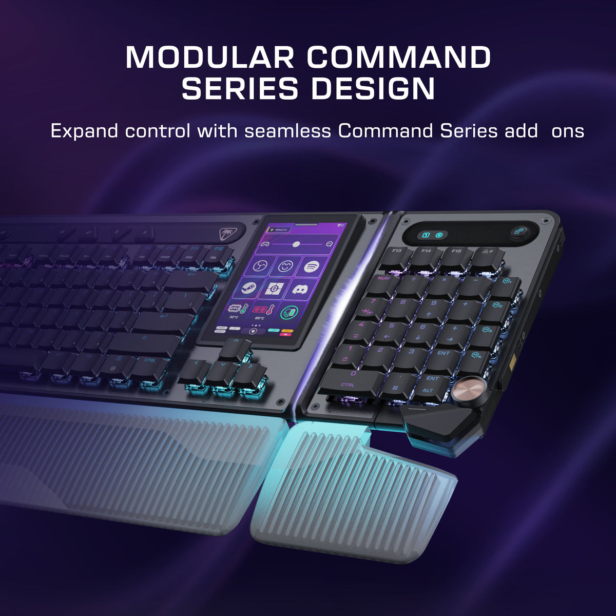 Turtle Beach - Command Series KB7 TKL Wired Hall-Effect Gaming Keyboard for PC - Black