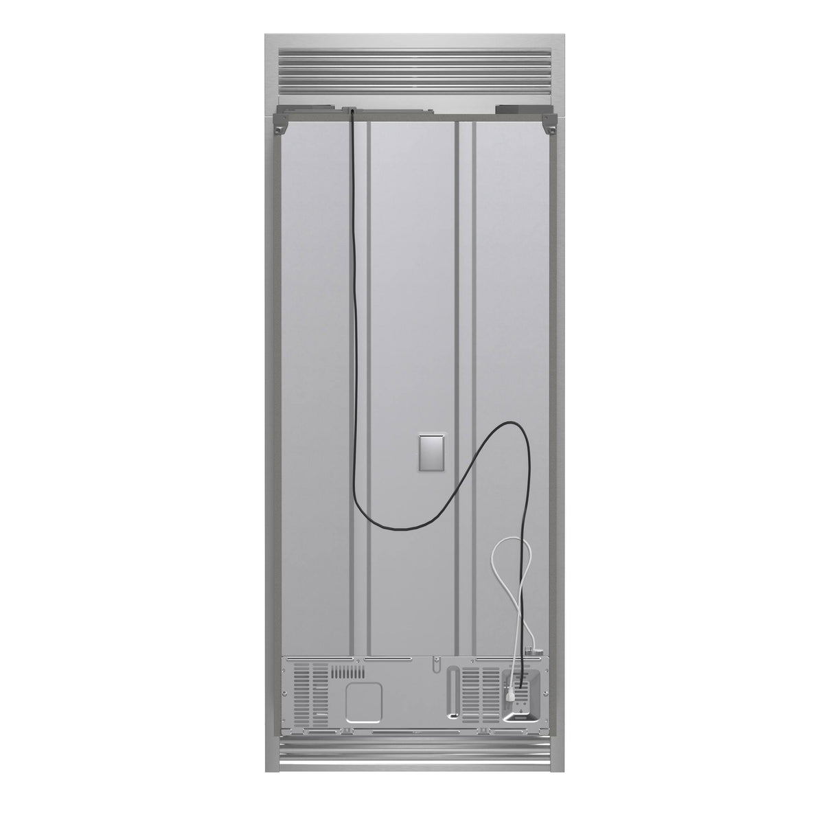 Forno Appliances - 30 in. Wide Gallipoli 17.5 Cu. Ft. Freestanding French Door Refrigerator with Decorative Trim Grill - Stainless Steel