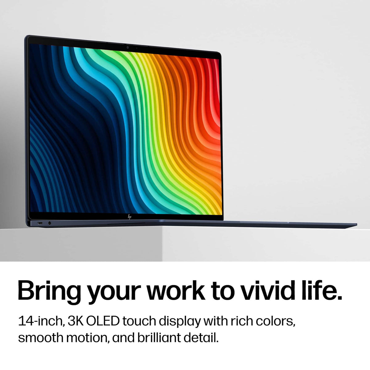 HP - 14" 3K OLED Touchscreen Googlebook - Snapdragon X Elite - 16GB Memory - 512GB SSD - Atmospheric Blue