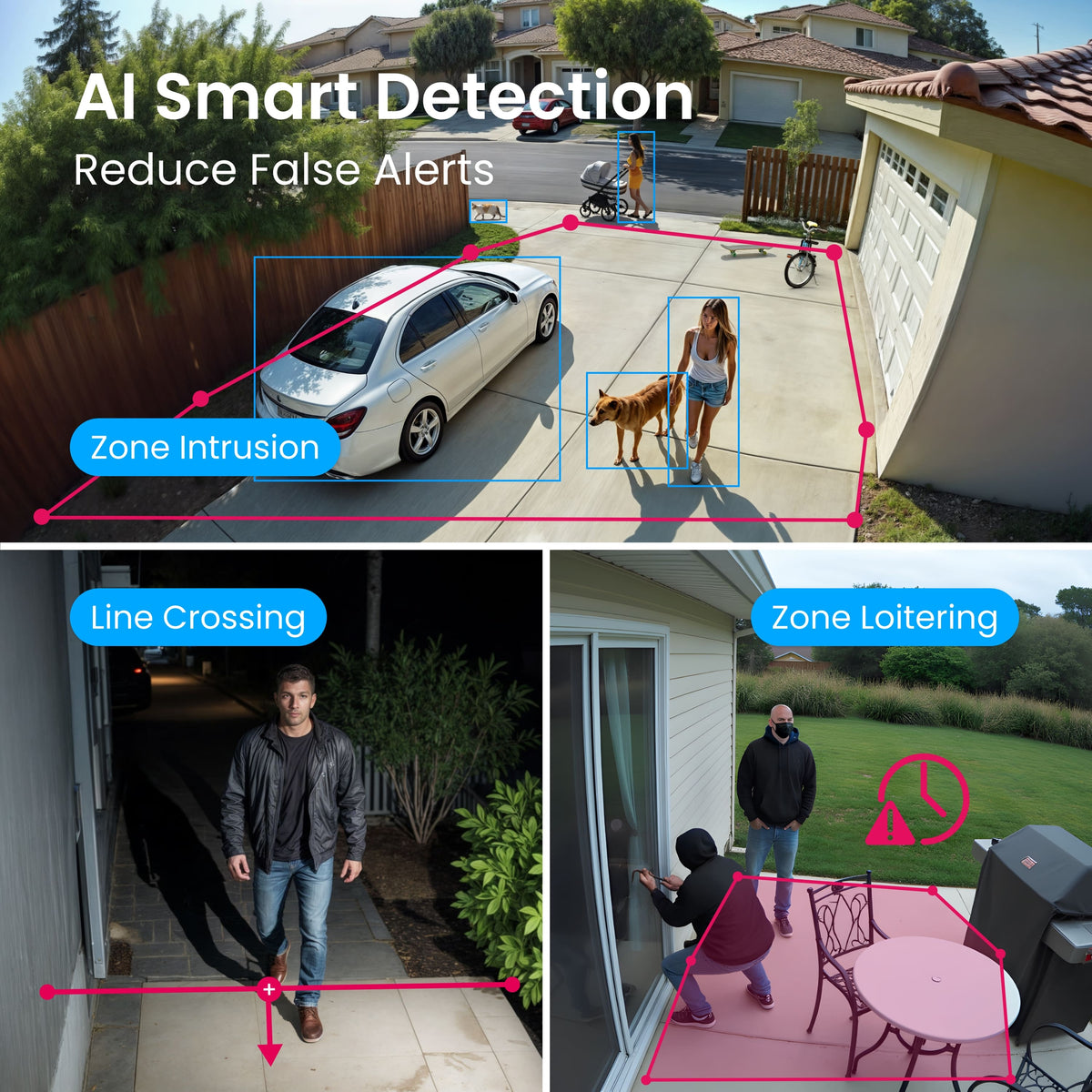 Reolink - Indoor/Outdoor Add On or Stand Alone Wired PoE 4K+ 12MP Security Bullet IP Camera, Smart AI Search, Color Night Vision - White