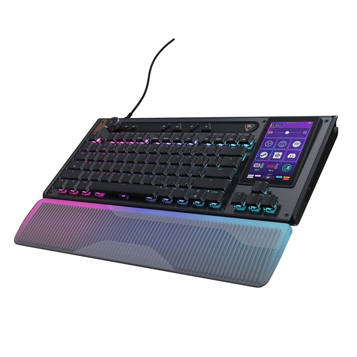 Turtle Beach - Command Series KB7 TKL Wired Hall-Effect Gaming Keyboard for PC - Black