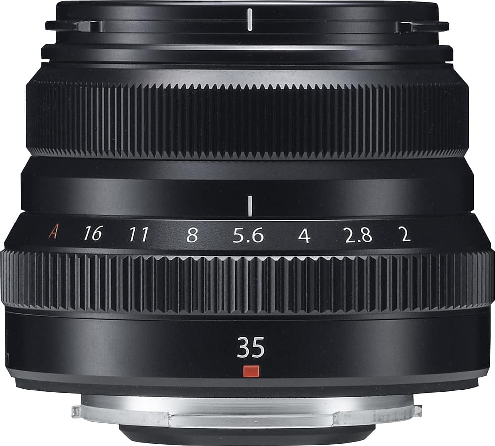 XF 35mm f/2 R WR Standard Lens for Fujifilm X-Mount System Cameras - Black
