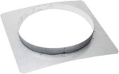 Front Panel Rough-In for Select Viking 8" Remote Flex Blowers - Galvanized Steel