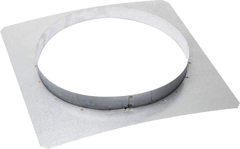 Front Panel Rough-In for Select Viking 8" Remote Flex Blowers - Galvanized Steel
