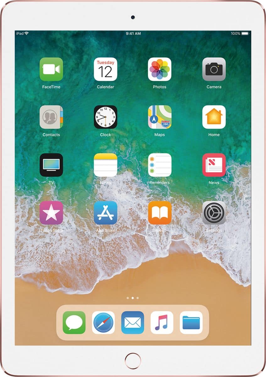 Apple - Geek Squad Certified Refurbished 9.7-Inch iPad Pro with WiFi - 128GB - Rose Gold