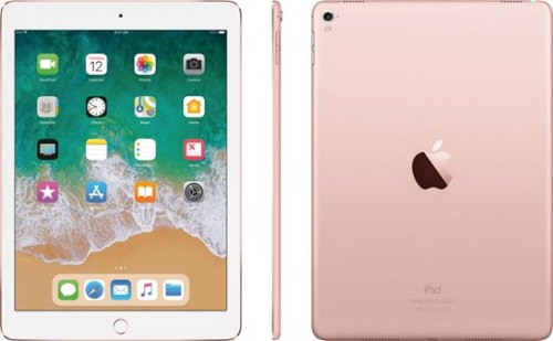 Apple - Geek Squad Certified Refurbished 9.7-Inch iPad Pro with Wi-Fi + Cellular - 128GB - Rose Gold (Unlocked)